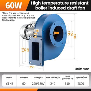 <span class=keywords><strong>Ventilateur</strong></span> centrifuge résistant aux hautes températures <span class=keywords><strong>pour</strong></span> aspiration d'air de tirage induit de chaudière YN5-47 - Product Image 2