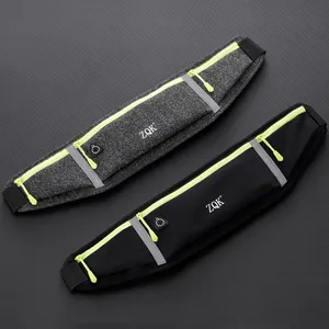 HUALIAN-Sac de taille unisexe en polyester imperméable, ceinture de course pour téléphone portable, sac banane d'extérieur, sports et randonnée