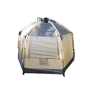 Tente de loisirs hexagonale à support automatique en fibre de verre, 230x200x140cm, imperméable et respirante - Product Image 4