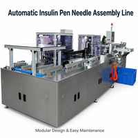 Peralatan Perakitan Lini Produksi Jarum Pena Insulin Otomatis Sekali Pakai Berkualitas Tinggi Gentech 380V 24000pcs/jam