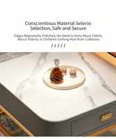 Table en dalle de pierre de style ordique : un design créatif, moderne et minimaliste avec une touche de luxe