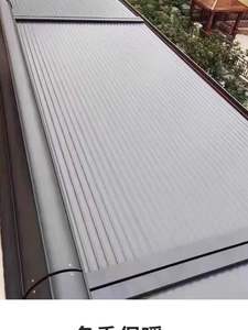 Gazebo gölgelik motorlu açık louroof çatı Pergola kitleri geri çekilebilir güneş alüminyum tente Villa üst - Product Image 3