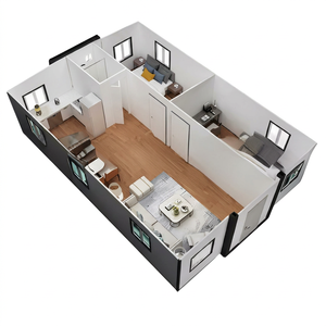 Conteneur extensible au design moderne, écologique, avec isolation respirante, en acier et aluminium haute résistance, de forme rectangulaire - Product Image 1