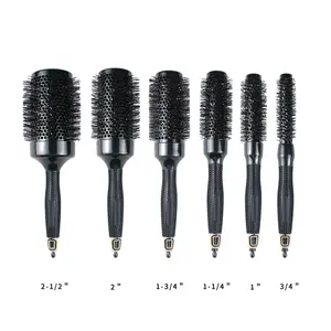 Hairbrush Round Barrel Comb Nylon Heat Resistant Hairdressing Hair Salon Styling Tool Barber Hair Comb