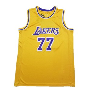 เสื้อบาสเก็ตบอลผู้ชายรุ่นใหม่ขายดี หมายเลข 77 ลูก้า ดอนชิช ลอสแอนเจลิส เสื้อเจอร์ซีย์ปักลายกีฬา เสื้อยืด - Product Image 5