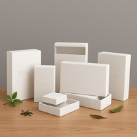Cajas de Regalo de Cartón Ecológicas OEM para Empaque de Cosméticos, Laminación Mate, Tipo de Forro de Esponja con Relieve para Empaque de Joyería