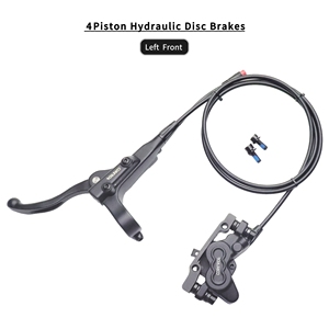 Mtb Moped Ebike Top Quality 4 Piston Hydraulic Brake Set Wholesale Escooter Electric Bicycle Disc Brake Kit Handle - Product Image 2