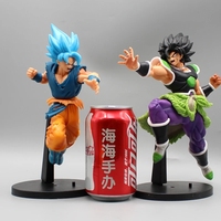 Figurines de collection Dragon Goku/Broli à cheveux noirs de 23 cm, modèle de figurine en PVC, jouets cadeaux, figurines d'anime