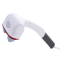 Masajeador Corporal con Doble Cabezal Calefactor, Martillo de Masaje para Espalda, Herramientas de Masaje Portátiles, Martillo de Masaje Manual Vibratorio Profesional