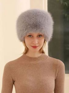 Sombrero de Pescador de Felpa Gruesa y Colorida para Mujer, Personalizado al por Mayor, con Protección Solar y Pelo Sintético de Zorro, Ideal para Invierno - Product Image 5