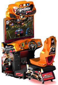 Dinibao FAST FURIOUS Indoor Simulator Machine de jeu de voiture de course Plastique en bois pour arcades Espaces publics pour centres commerciaux - Product Image 3