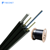 Kabel Drop FTTX G.657A FRP 1 Core Serat Optik Panjang 1km