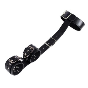 Collar de cuero sintético para fetichismo, esclavitud, BDSM, ataduras, esposas para manos y espalda, juegos SM, restricciones, juguetes sexuales para parejas - Product Image 4