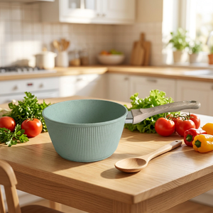 Elegante Olla <span class=keywords><strong>para</strong></span> Salsas y Mermeladas <span class=keywords><strong>de</strong></span> Aluminio con Rayas, Diseño Moderno y Lujoso, Revestimiento Antiadherente Interior y Exterior, Apta <span class=keywords><strong>para</strong></span> Placas <span class=keywords><strong>de</strong></span> Inducción - Product Image 1