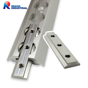 Connecteur de barre à rainure en T pour extrusion <span class=keywords><strong>d</strong></span>'aluminium, support de jonction droite pour <span class=keywords><strong>camion</strong></span>, camping-car, rail en L - Product Image 2