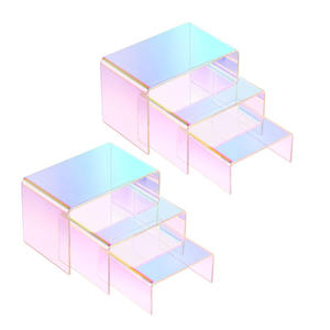 CAIYA-Estante de Exhibición Acrílico para Cupcakes, <span class=keywords><strong>Amiibo</strong></span> para Funko, Figuras POP, Organizador de Colonia de Perfume, 2 Juegos - Product Image 1