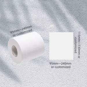 Luxury 4-Ply Extra Soft White Toilet Paper Jumbo Roll Size Strong and <b>Cheap</b> Coreless for Premium Home Bathroom Free Sample - Product Image 3