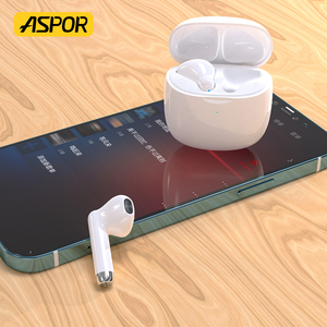 Audífonos Inalámbricos TWS ASPOR A608 BT 5.1, Buen <span class=keywords><strong>Precio</strong></span>, Buena Calidad, Gran Venta, Estuche Blanco y Negro, Universales para Todos los Teléfonos Móviles - Product Image 3