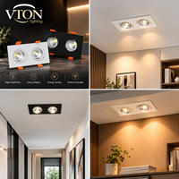 Boîtier de projecteur LED GU10 GU5.3 GX53 MR16, boîtier encastré pour downlight 3000K, spot LED de plafond