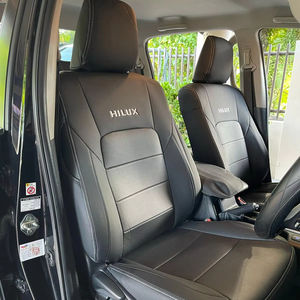 أغطية مقاعد سيارة فاخرة بتطريز قابل للتخصيص لسيارات تويوتا هايلكس 2010-2022، طقم كامل أصلي من الجلد عالي الجودة - Product Image 1