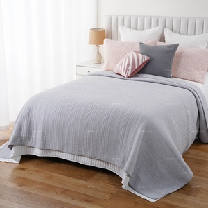 Ensemble de literie en coton floral 3 pièces pour lit queen size, doux, épais, chaud, toutes saisons, personnalisé pour cabane, chalet, maison - Product Image 3