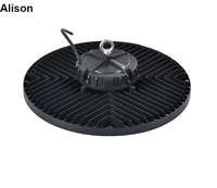 Alison Factory OEM Faible MOQ 100W UFO pour éclairage industriel à haut rendement, corps en aluminium DOB étanche pour garage, atelier, entrepôt, usage industriel