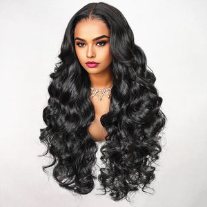 13x6 HD for Lace Frontal Wig Pre-Plucked Body <strong>Wave</strong> Long Length Unprocessed Virgin Human Hair Water <strong>Wave</strong> Density <strong>Cap</strong> Size - Product Image 4