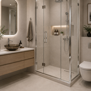 Cerniera per porta doccia in acciaio inossidabile resistente per box doccia con telaio in vetro, accessori per ferramenta per porte da bagno - Product Image 2