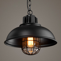 Luminaire suspendu rétro en fer forgé, style industriel rustique américain, créatif et personnalisé, pour balcon, salle à manger, bar, café