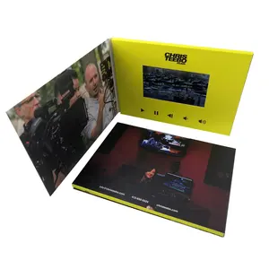 Hd Video Download Tft Video Book For Marketing Cote Full 7.0 Inch Paper Video Card Invitation Card Africa Video Cards From China