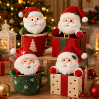 Poupée Père Noël en Peluche Premium – Jouet Doux de Noël en Gros pour Décoration de Crèche, Fournitures de Fête et Collection de Fêtes