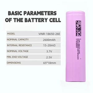 แบตเตอรี่ลิเธียมไอออนทรงกระบอก Victpower 18650 ความจุสูง ชาร์จได้ สำหรับอุปกรณ์อิเล็กทรอนิกส์สำหรับผู้บริโภค - Product Image 3