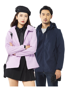 เสื้อแจ็คเก็ตกันน้ำกันลมสำหรับผู้หญิงรุ่นใหม่  แบบมีฮู้ด  ไซส์ใหญ่  ทรงหลวม  สวมใส่สบาย  เหมาะสำหรับกิจกรรมกลางแจ้ง  พร้อมโลโก้พิมพ์ลาย - Product Image 3