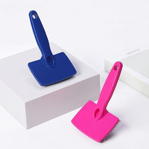 Gran oferta, guante de plástico para mascotas, cepillo, depilación rápida, herramienta de baño con función de masaje, producto de aseo barato con botón almacenado - Product Image 5