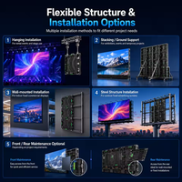 XOB 500x500 500x1000mm Video Duvar Panelleri Komple Sistem Konser Sahne Kiralama Arka Planı P2.604 Led Video Duvar Ekranı