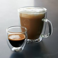 Tasse à café en verre à Double paroi isolée thermiquement, Design classique et Simple, vente en gros