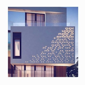 Panneaux de séparation décoratifs en acier découpés au laser personnalisés, cloisons murales, écran de toit, garde-corps en aluminium pour balcons, feuilles - Product Image 2