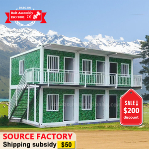 2 hikaye lüks kamuflaj prefabrik konteyner ev evler tasarım sandviç Panel malzeme ile Villa evler için hızlı montaj - Product Image 1