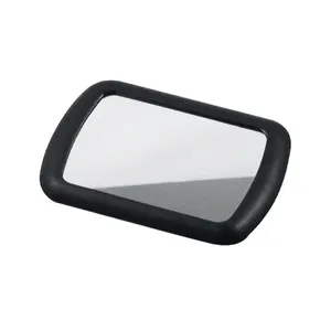 Plastic Car Windshield sun visor mounted cosmetic mirror clipped on car make up mirror for ladies