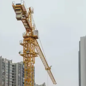 Marca China 60m10 Ton edificio grúa torre elevación recoger grúa torre móvil para la venta