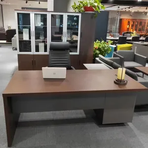 L Shape Modern Design Wooden Office Furniture Manager Desk