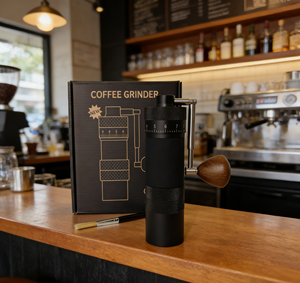 Nouveau design Moulin à <span class=keywords><strong>café</strong></span> pliable avec poignée en bois, outils de <span class=keywords><strong>café</strong></span> pour infusion extérieure, meule en acier inoxydable innovante et détachable - Product Image 3