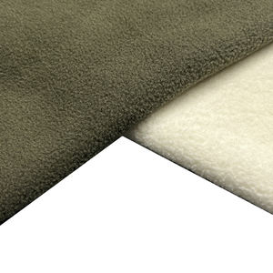 Effen Gebreide 100% Polyester Geborsteld Thermisch Ademend Polar <span class=keywords><strong>Fleece</strong></span> Stof Voor Outdoor Kleding Jassen Jas - Product Image 2