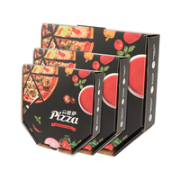 Boîte à pizza en carton ondulé avec logo personnalisé, de dessin animé écologique avec impression