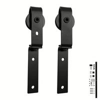 Quincaillerie de porte coulissante RHETECH en alliage d'aluminium, de zinc, de laiton et de silicone pour chambres, cuisines et placards d'appartements - Design moderne