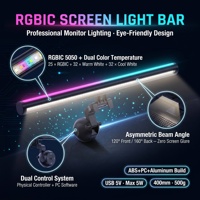 Barre lumineuse RGB pour moniteur, alimentée par USB, lampe suspendue pour écran, 7 températures de couleur, intensité réglable, pour PC, jeux, bureau