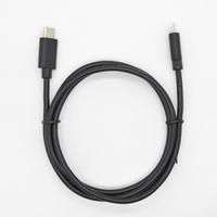Kabel USB Data Pengisian Cepat Ponsel Micro Android USB C 2.4A Tipe-C Selubung PVC Panjang 1m