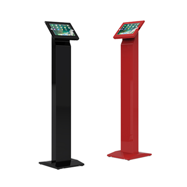 Floor Standing Tablet Pc POS Stand Freestanding Tablet Kiosk Holder With Rotating Enclosure