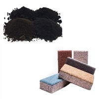 Brique de couleur noire d'oxyde de fer pour brique de tuile antique découpant la poudre pour le ciment concret de trottoir