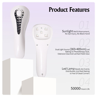 Handheld tragbare wiederauf ladbare Nail Art Lampe UV LED Soft Gel Fingers pitze flexible Schreibtisch Tisch Nagel lampe Flash Cure Touch Light